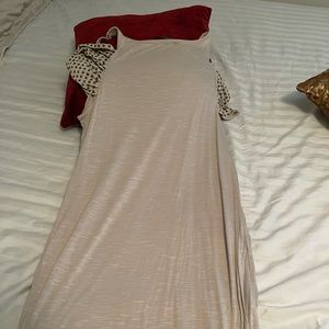 Armani exchange beige mini dress with embellishments